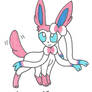 Sylveon with wagging tail