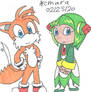 Tails and Cosmo smile