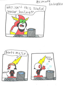 Boiling water