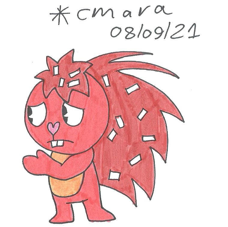 Flaky is nervous by cmara on DeviantArt