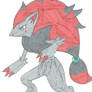 Zoroark in fight stance