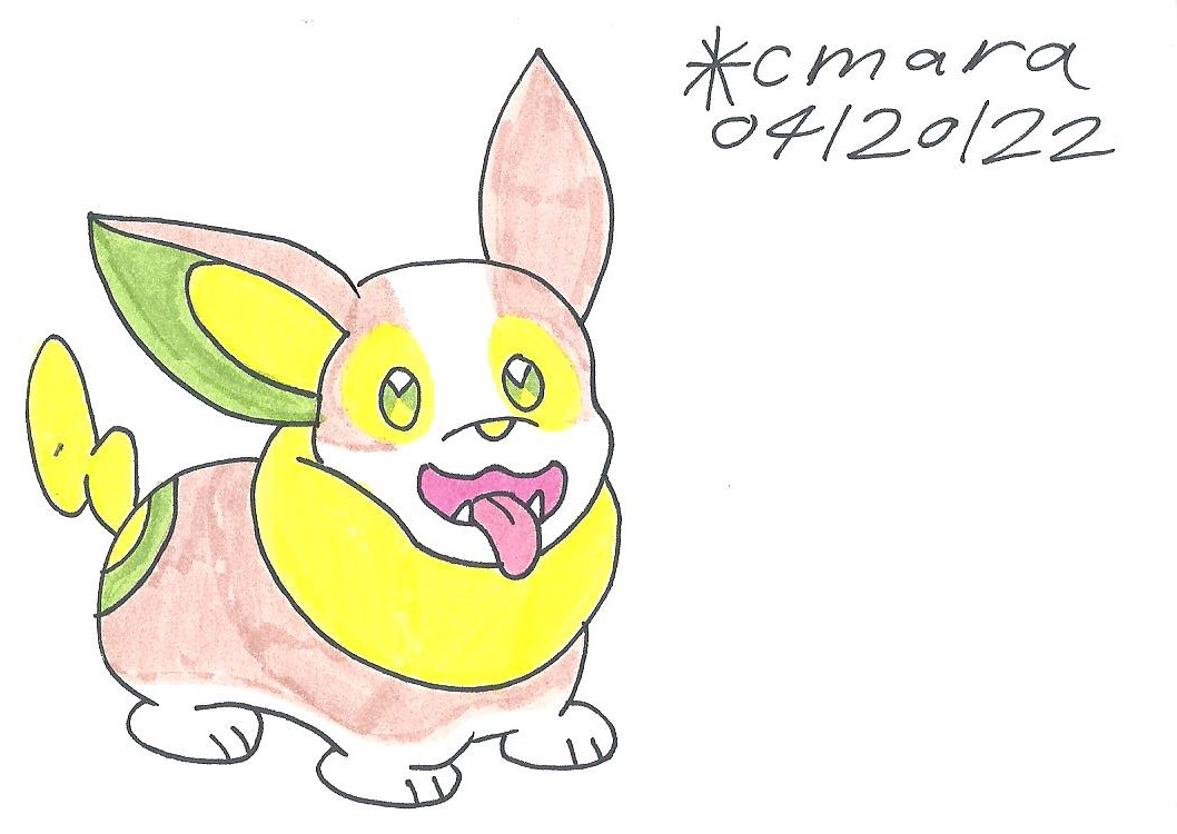 hyperactive Yamper by cmara on DeviantArt