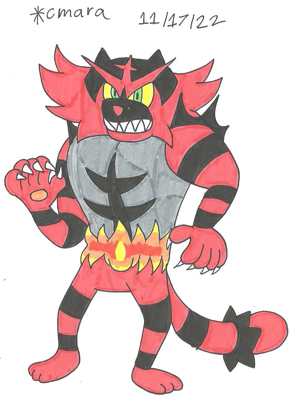 Fire Cat Evolution Litten - Torracat - Incineroar on FelinePokemon - DeviantArt