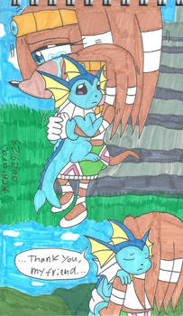 Tikal and Vaporeon