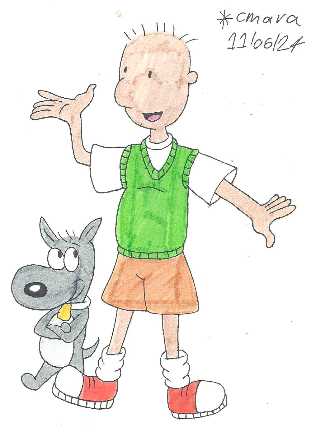 Doug Funnie and Porkchop by cmara on DeviantArt