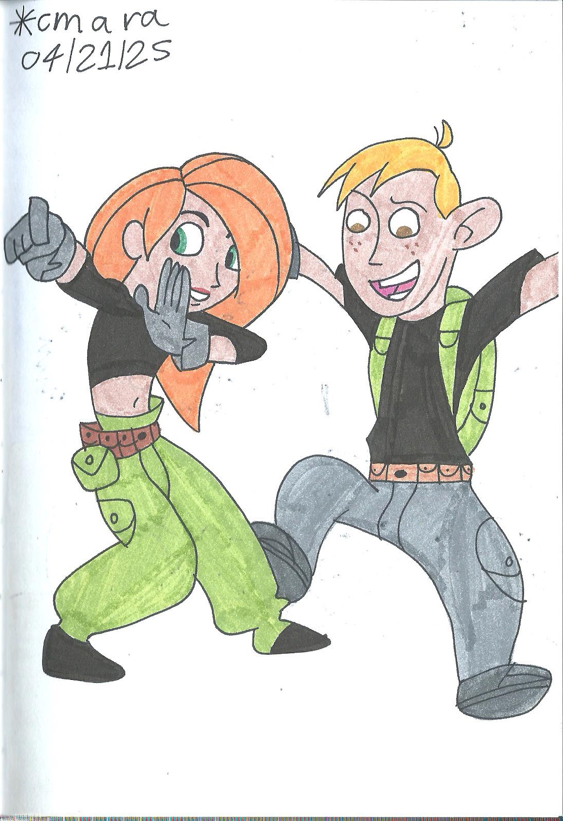 Kim Possible Ron Rapper Deviantart Kim and Ron by cmara on DeviantArt