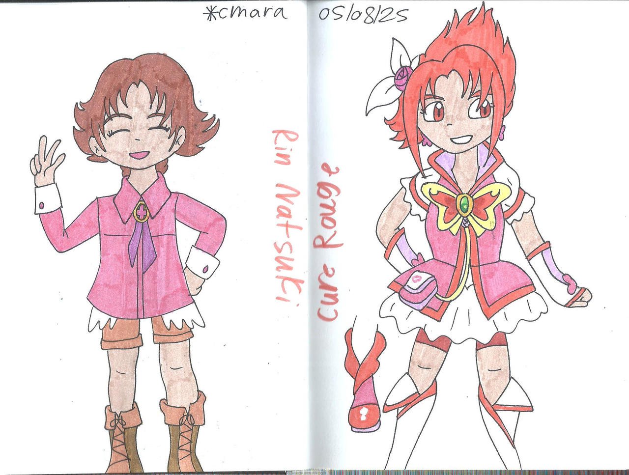 Cure Rouge Rin Rin Natsuki via Cure Rouge by cmara on DeviantArt