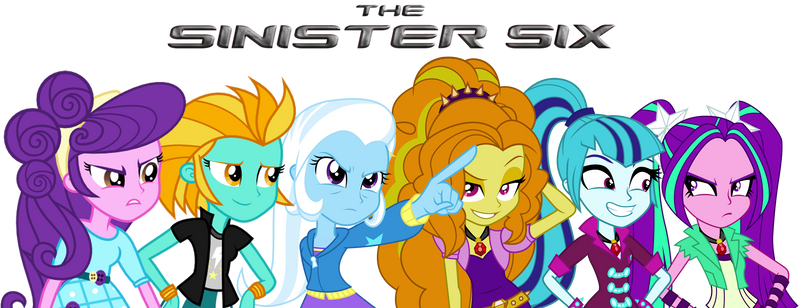 say hello to the ANTI-MANE SIX (EQG style)