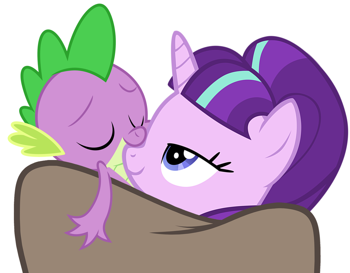 in Starlight's bed, Spike is always her equal