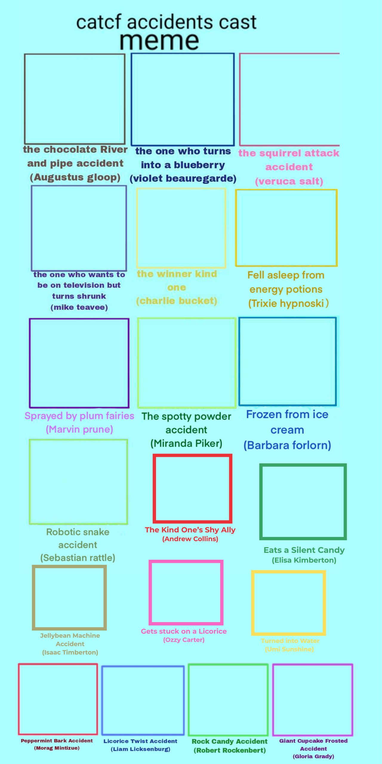 CATCF Accidents Cast Meme (LAVENDER VERSION) by JustLavenderHere on ...
