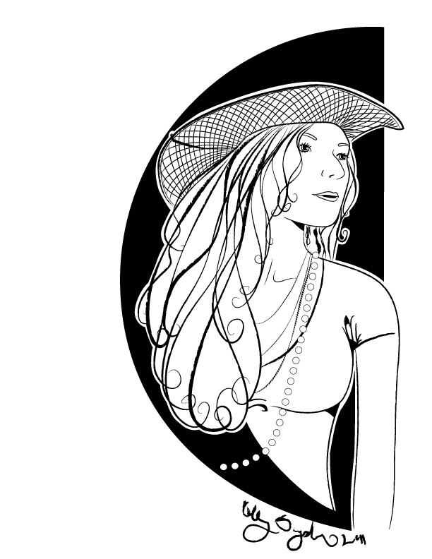 A cowgirl portrait