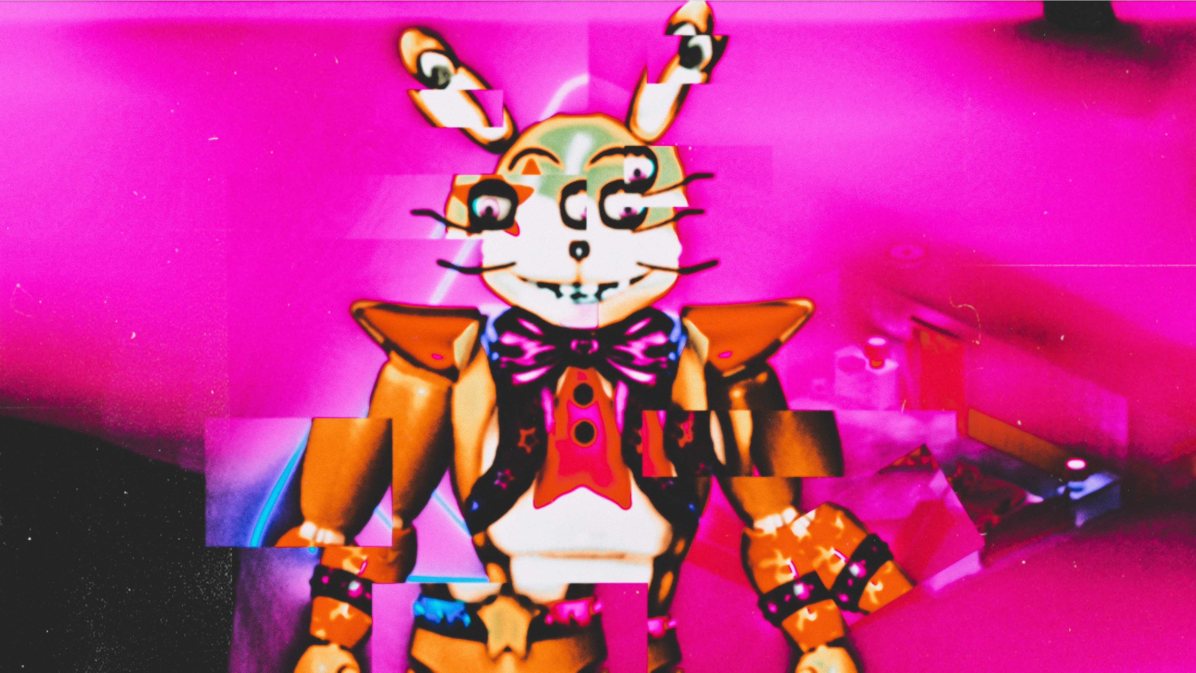 Google GLAMROCK BONNIE with Glitchtrap 