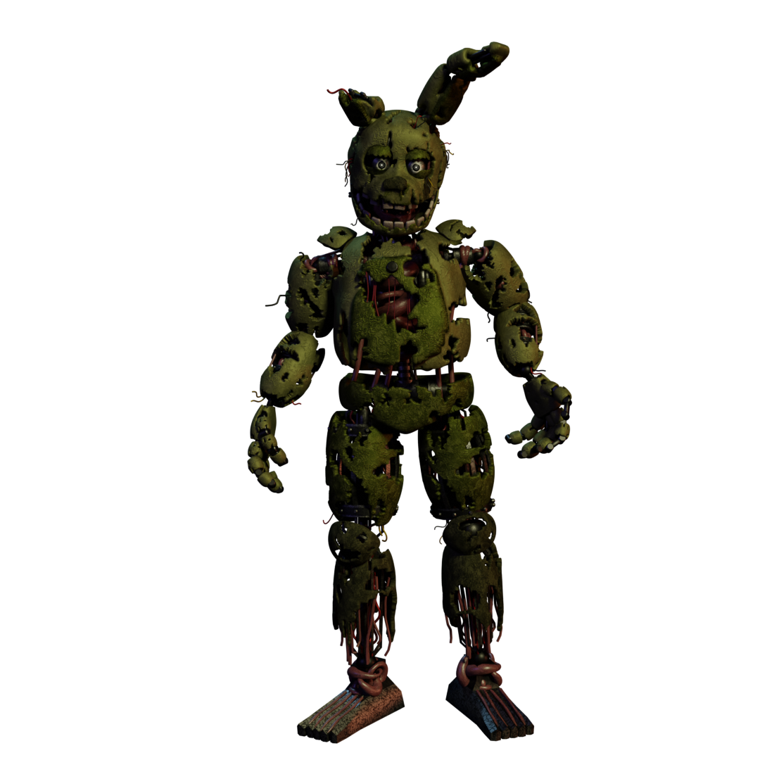 Springtrap Render 2 (new) by Hujicespeeder on DeviantArt