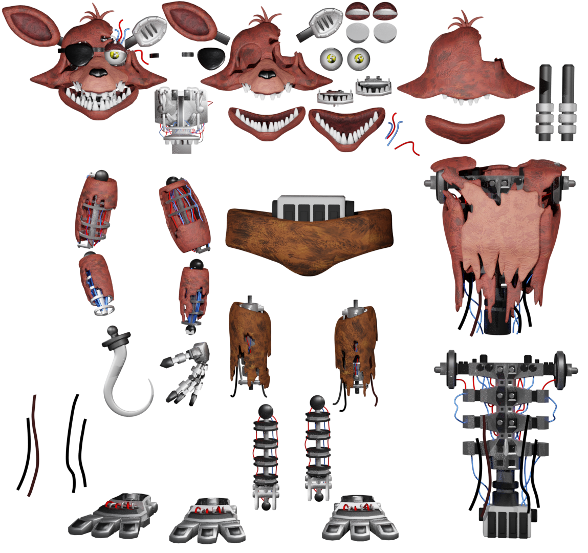 Withered Foxy Resources by Hujicespeeder on DeviantArt