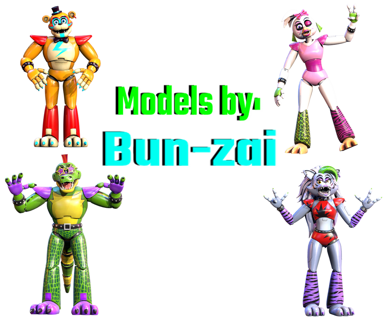 Glam Rocks Roxy Render Glamrocks Render by Hujicespeeder on DeviantArt