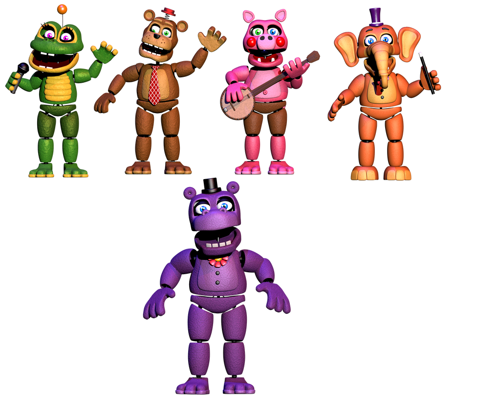 Render ffps Animatronics - (part 2) / (PNG) by Hujicespeeder on DeviantArt