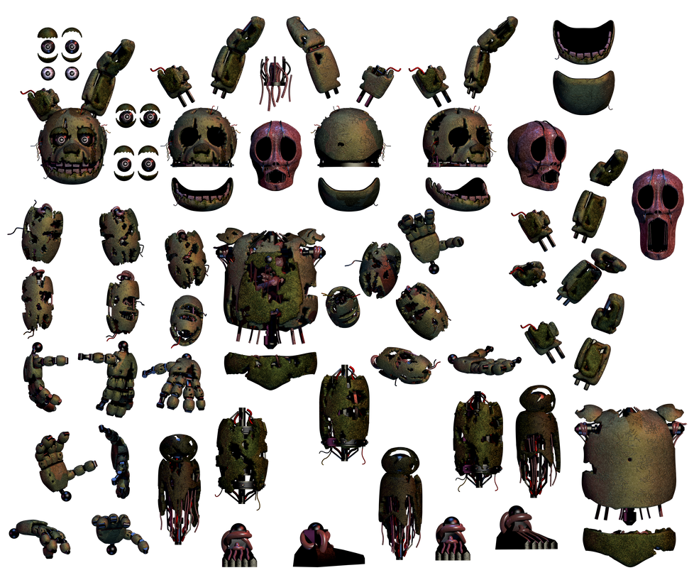 Springtrap Resources by Hujicespeeder on DeviantArt