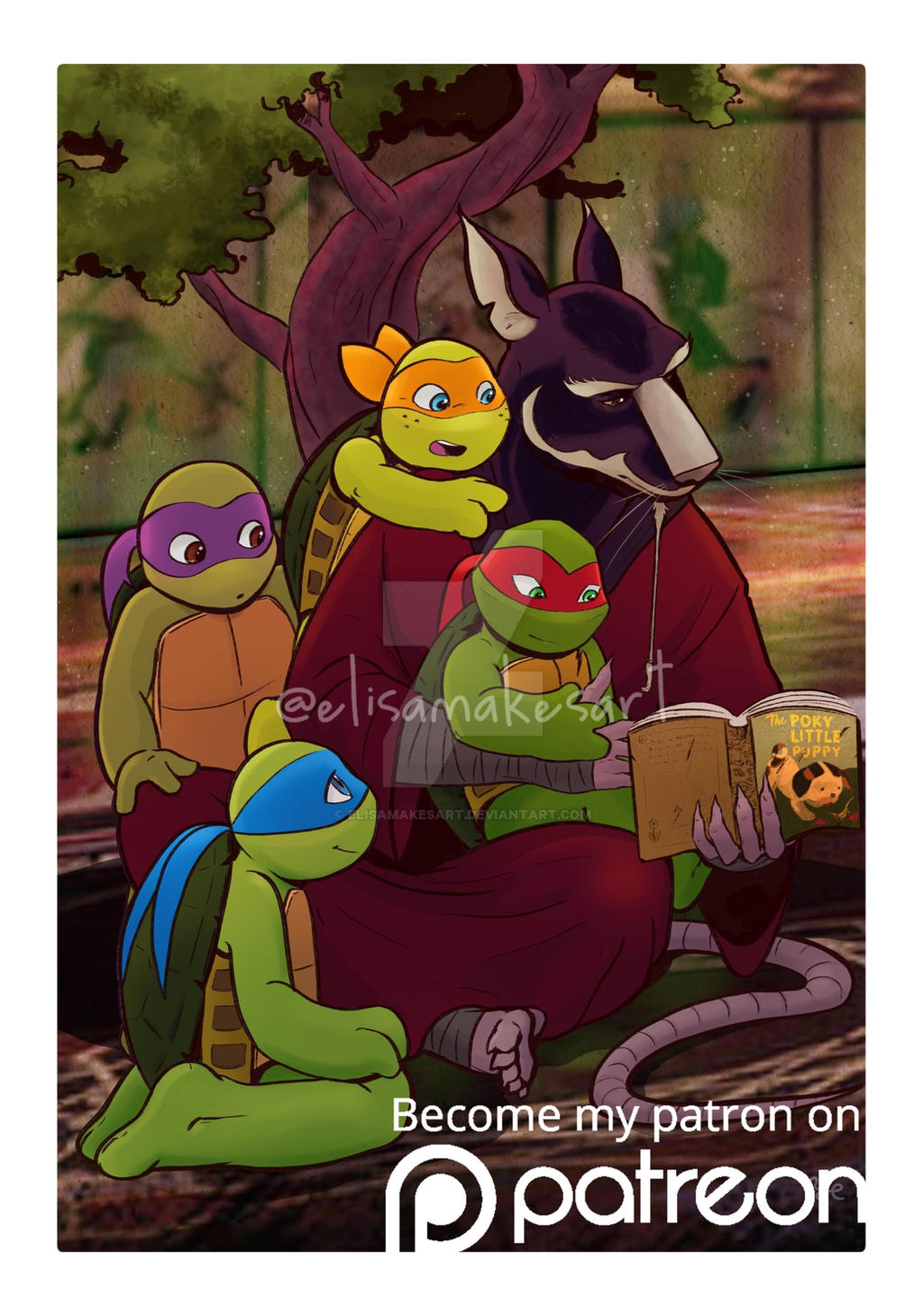 Splinter Boo Boo Splinter And Tots by elisamakesart on DeviantArt