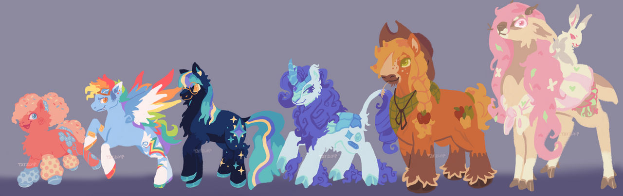 Mlp Rd Mane MLP - Mane 6 Design Ideas by tatzlyip on DeviantArt