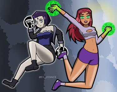 Starfire and Raven #ReviveTeenTitans