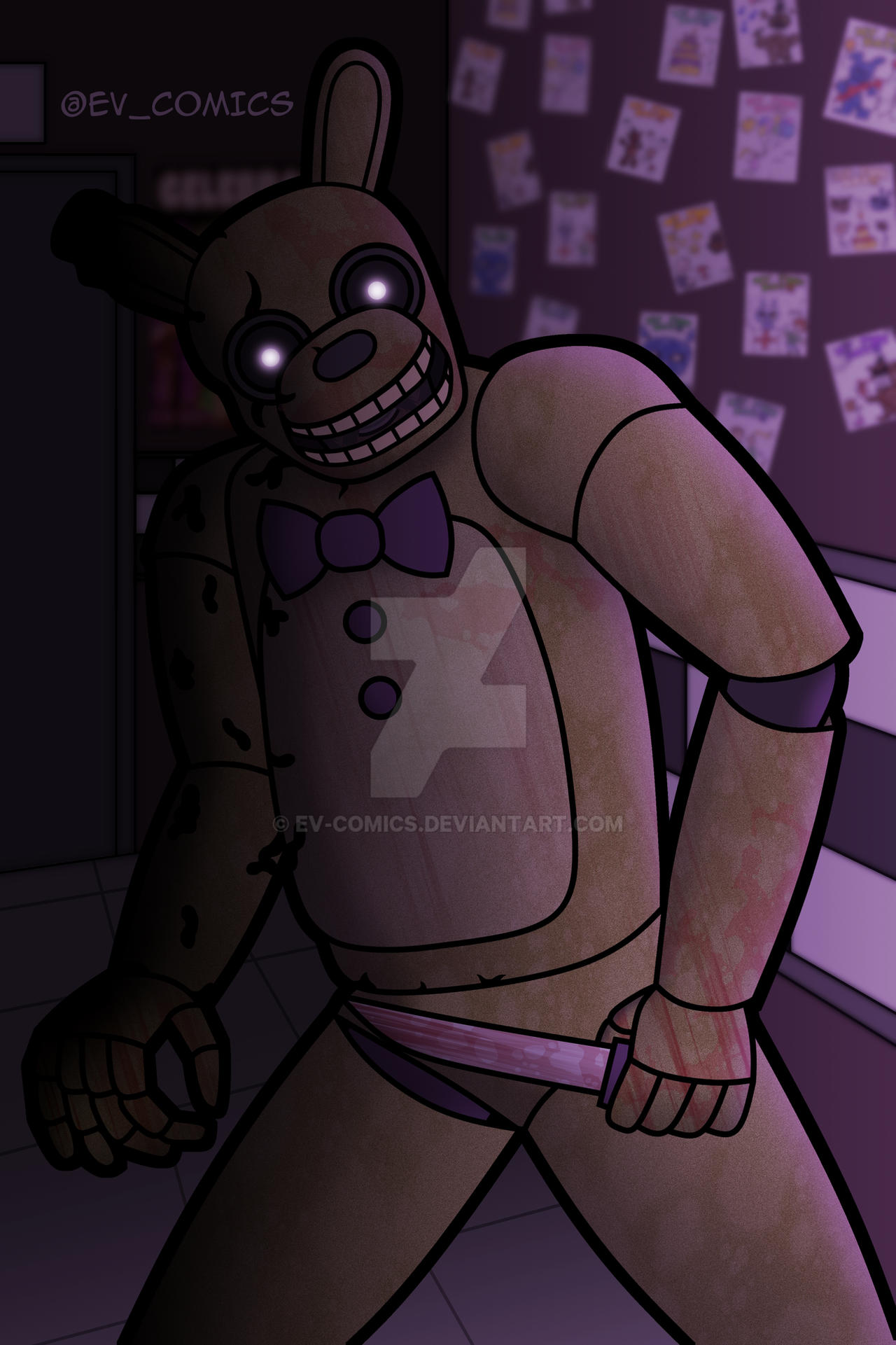 Evolution Spring Trap Deviantart Springtrap by EV-Comics on DeviantArt