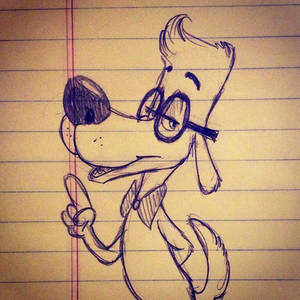 Mr. Peabody coffeeshop doodle