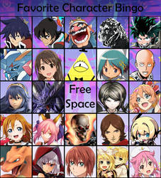 Utopia's Favorite Character Bingo