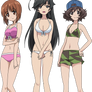 Girls und Panzer swimsuit scene