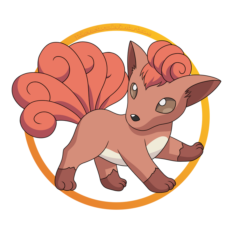 HD Vulpix 03 (3/4 View) by pokevectors on DeviantArt