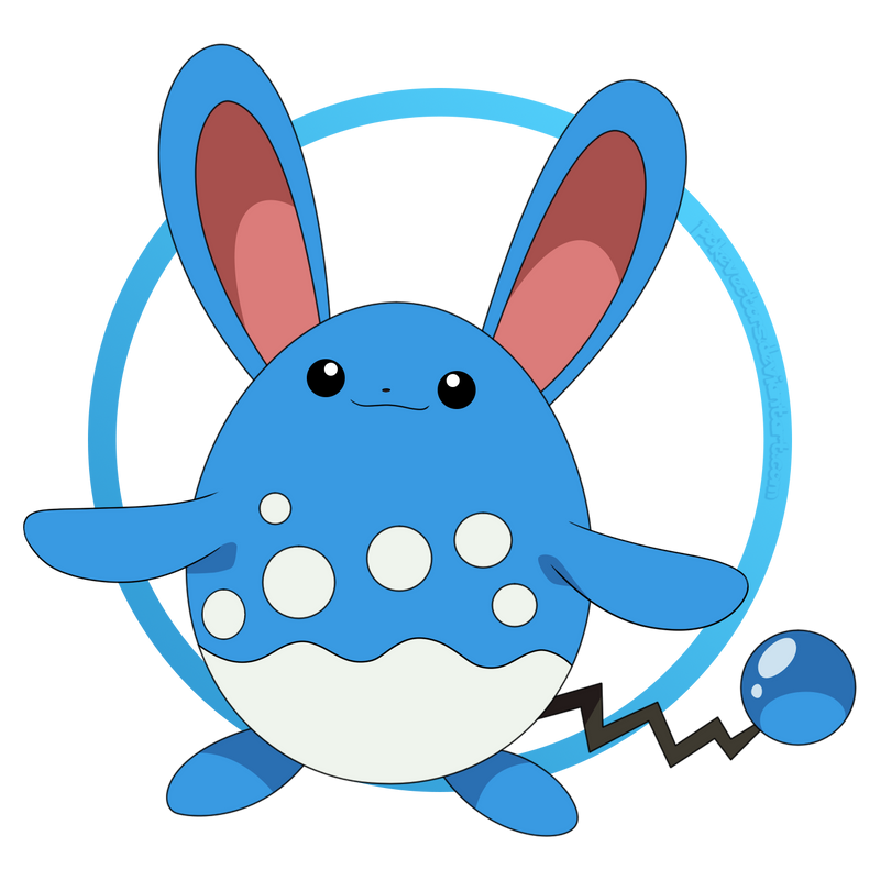HD Azumarill 01 (Front) by pokevectors on DeviantArt