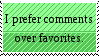 Stamp: comments over faves by ForestStarStudios