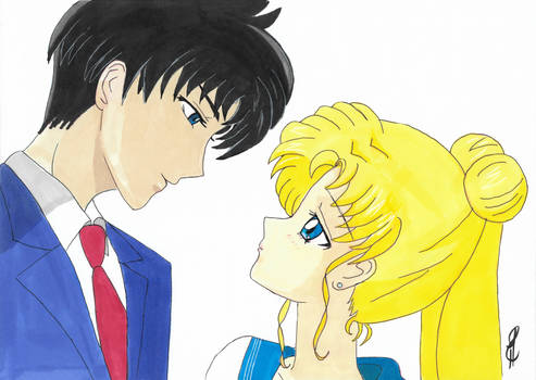 Mamoru and Usagi