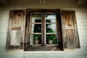 Window and the white wall