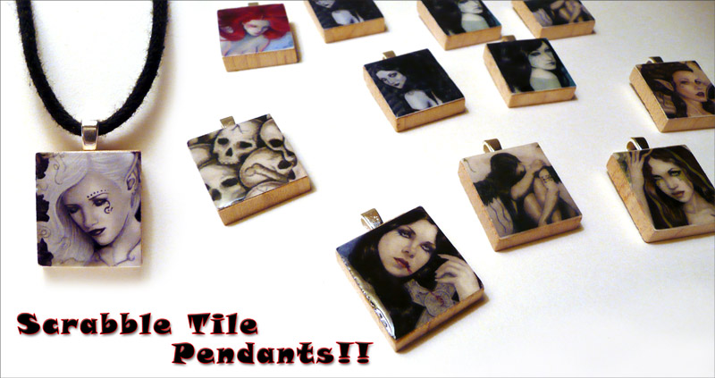 Scrabble Tile Pendants