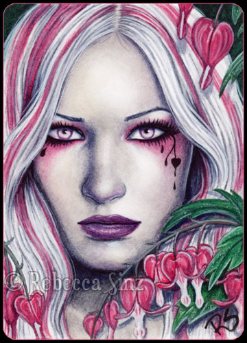 ACEO -- Bleeding Hearts