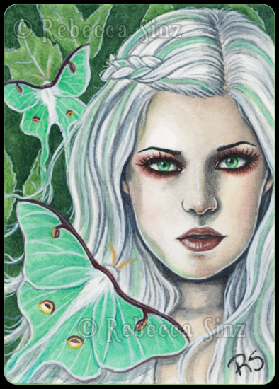 ACEO -- Luna Moth