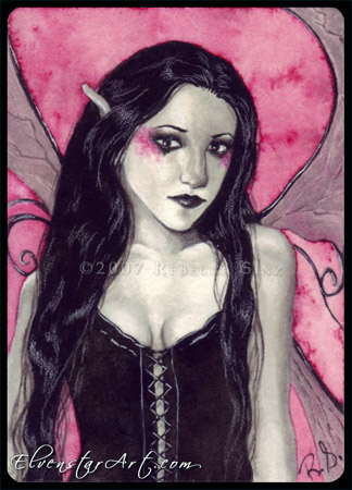 ACEO -- Gothic Rose