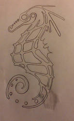 Tribal Seahorse Design