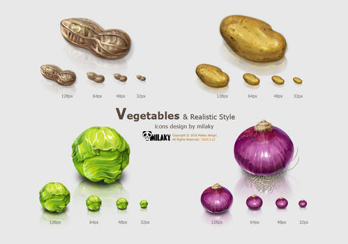 Vegetables icons