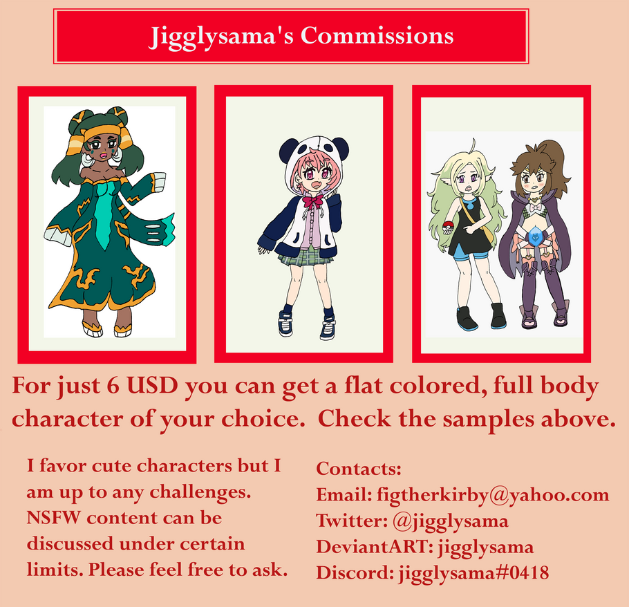 2021 Commissions Info