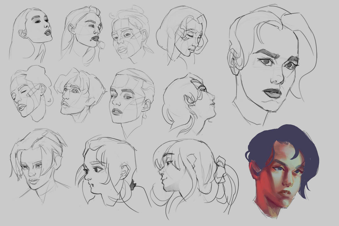 Face Angles Practice by Vloopy on DeviantArt