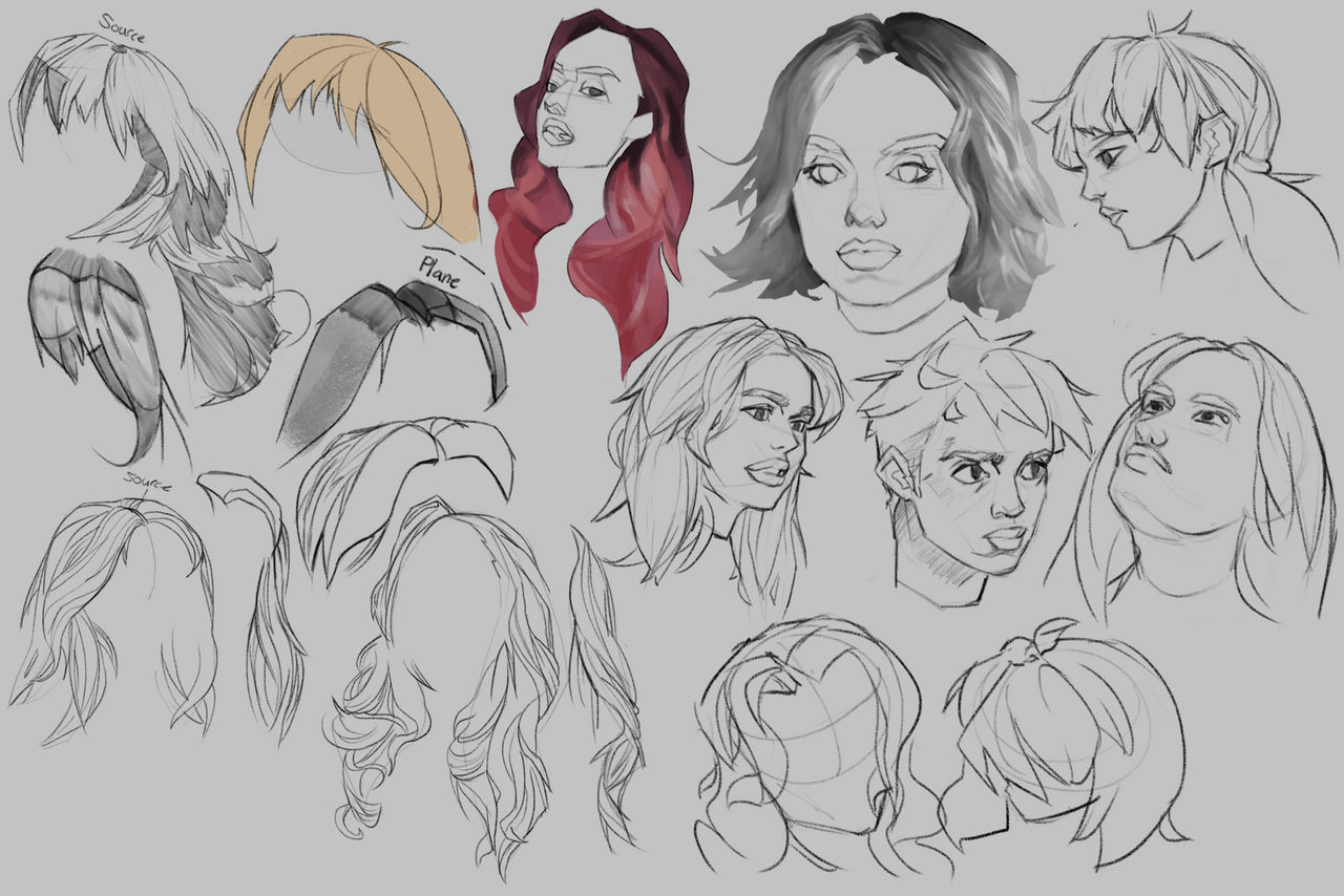 Hair Practice by Vloopy on DeviantArt