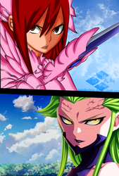 Fairy Tail - Erza vs Kyouka