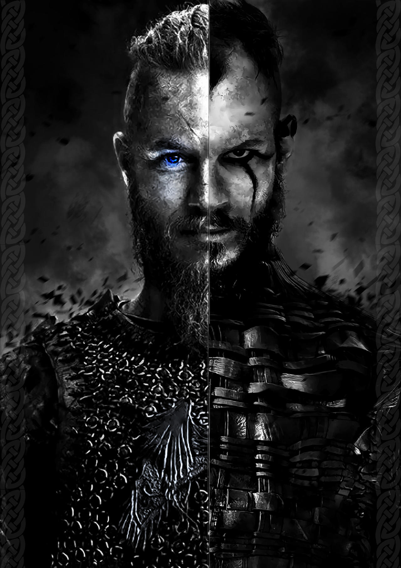 Vikings sketchbook cover Ragnar/Floki by Melissandrea on DeviantArt