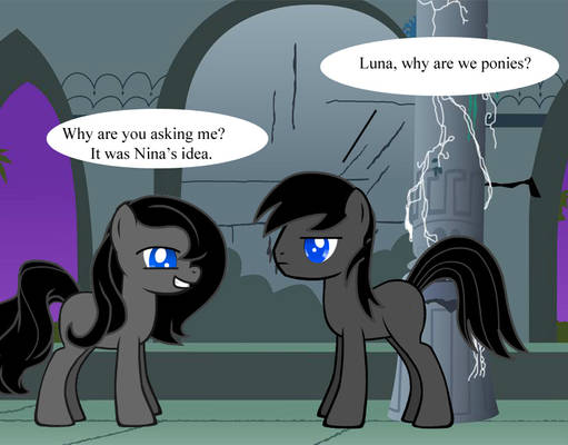 Ren and Luna (ponyfied)