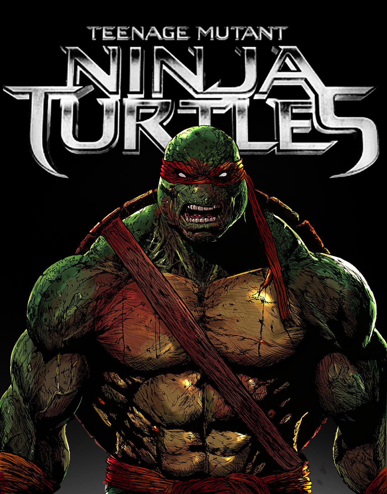 Zombie Raphael Color TMNT - Raphael by AzelusArts on DeviantArt