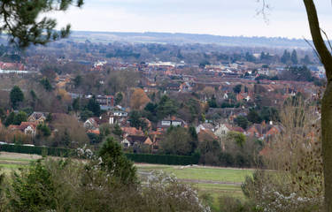 Stratford-u-Avon from above