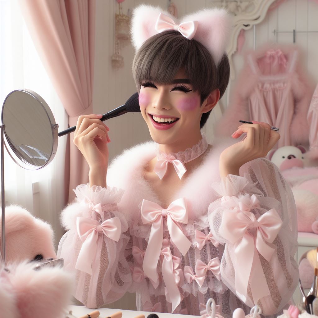 Asian Sissy Boy In Nightgown Applying Makeup By Rurosuke On DeviantArt asian-sissy-boy-in-nightgown-applying-makeup-by-rurosuke-on-deviantart