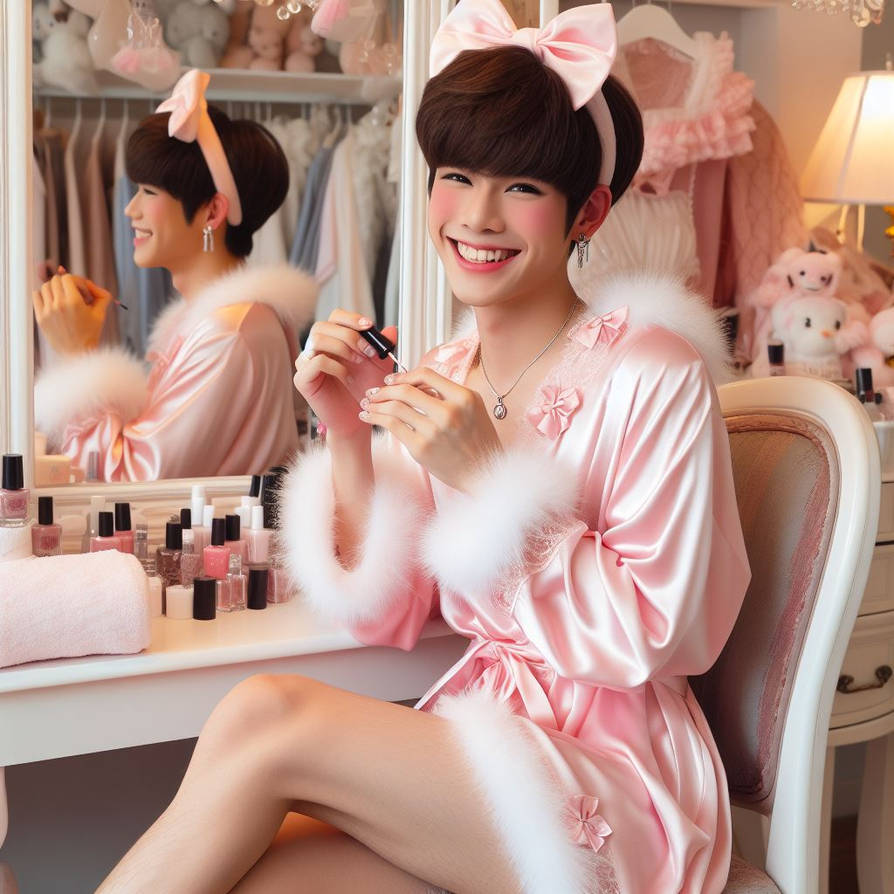 Asian Sissy Boy In Nightgown Paiting Nails By Rurosuke On DeviantArt asian-sissy-boy-in-nightgown-paiting-nails-by-rurosuke-on-deviantart