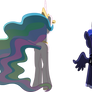 Celestia and Luna Contemplating